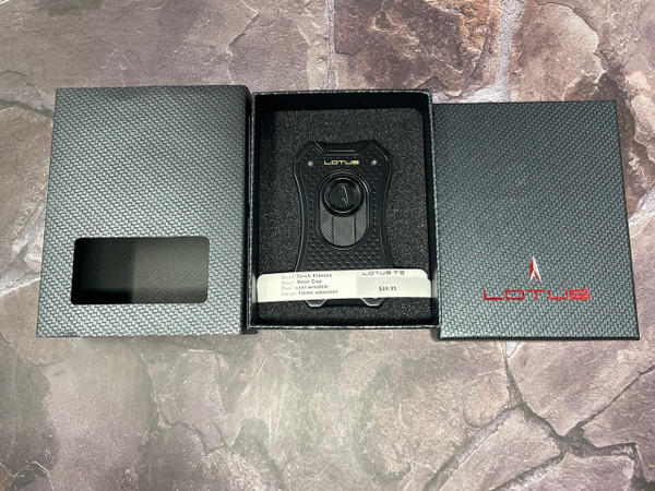 Lotus Emperor Quad Torch Lighter - Black