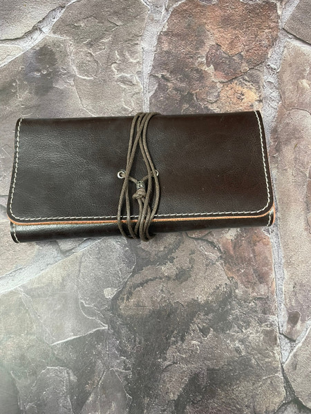 Cobblestone Leather Belt Pipe Pouch