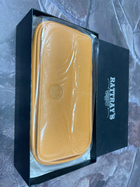  Rattray's Barley PB1 2 Pipe Leather Bag - Natural 