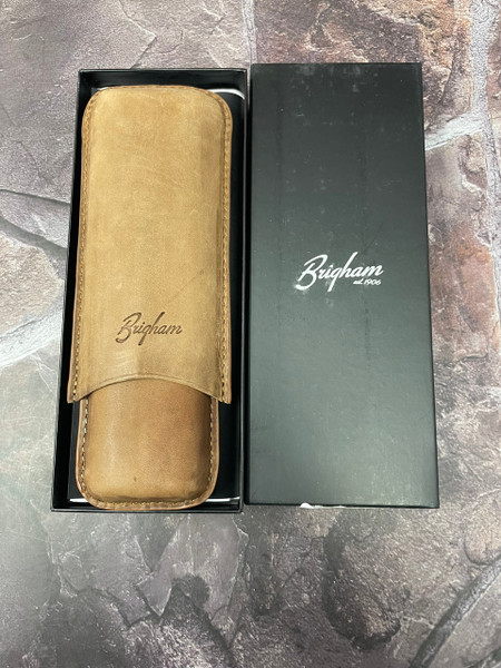 Brigham 2F Toro Cigar Case - Brown
