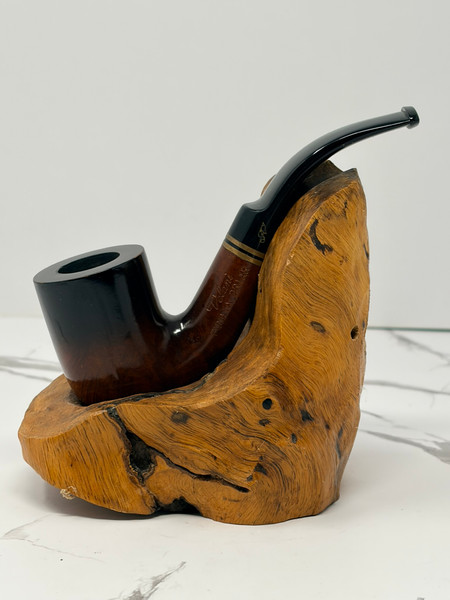 Velani Fumata Briar 73 – Smooth Bent Billiard Estate Tobacco Pipe, Handmade in Italy