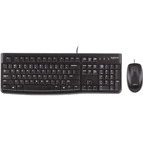 Logitech MK120 Keyboard Mouse Combo Quiet typing and Spill