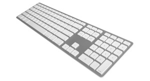 Matias Silver Wireless Aluminium Keyboard, Mac/Win, up to 4x BT Matias Silver Wireless Aluminium Keyboard, Mac/Win, up to 4x BT