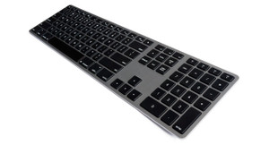 Matias Space grey Wireless Aluminium Keyboard, Mac/Win, up to 4x BT Matias Space grey Wireless Aluminium Keyboard, Mac/Win, up to 4x BT