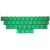 Green 37-key Keycaps, suits Cherry keyswitches, for Filco