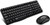 RAPOO X1800S 2.4GHz Wireless Optical Keyboard Mouse Combo Black - 1000DPI Nano Receiver 12m Battery (Black)