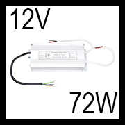 12V 72W hardwire non dimmable LED driver