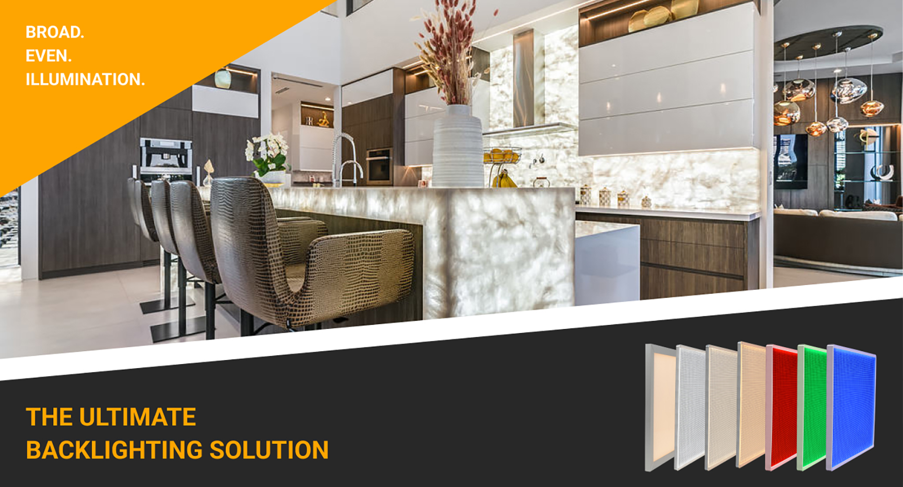 Anmeldelse Arbejdsgiver problem Custom LED Panel Lighting Solutions | Backlighting, Countertops & More