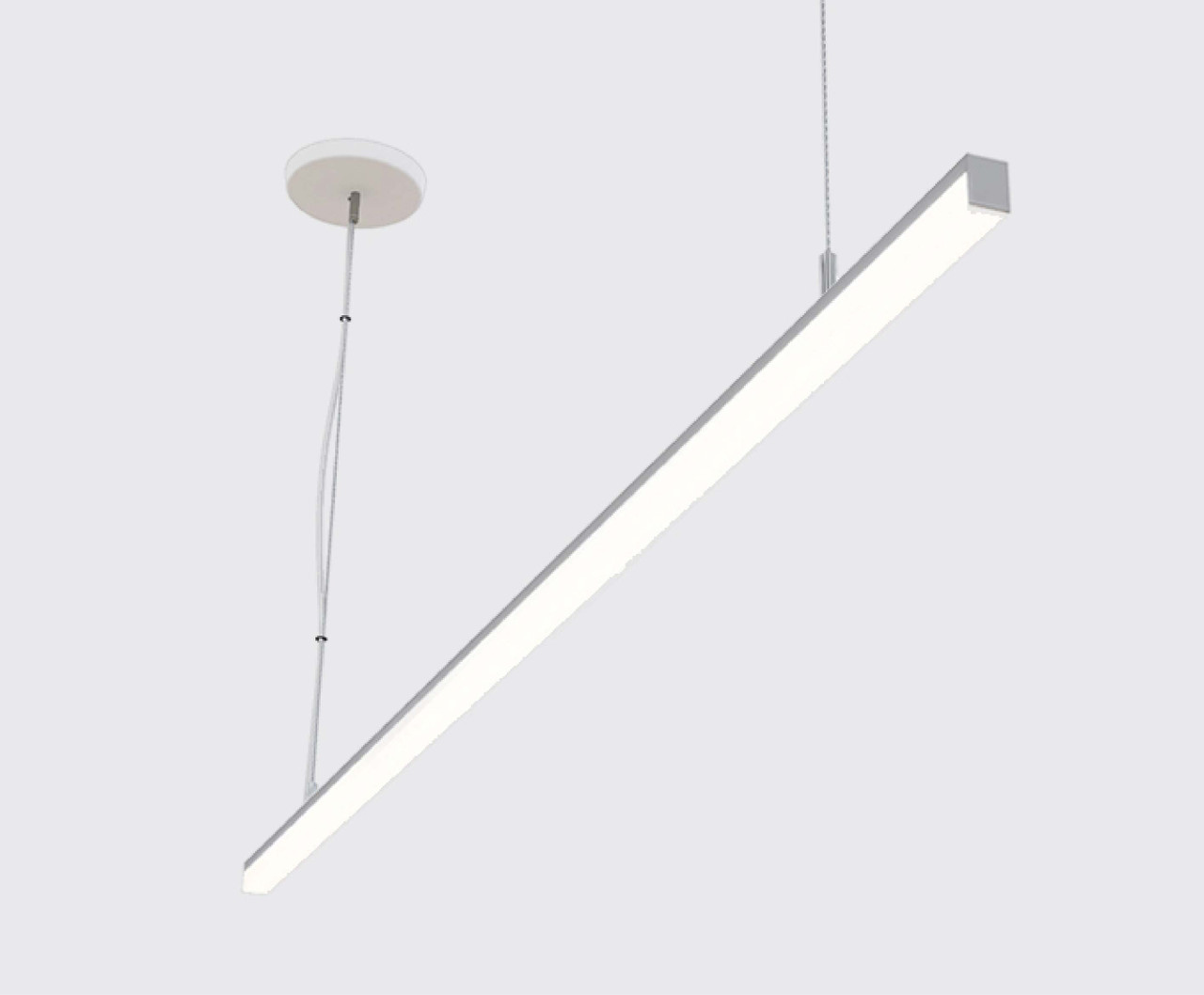 Linear LED pendant lamp LINE 1200 mm - black - Lightinova - Professional  lighting