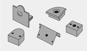 Extra Endcaps for Aluminum Extrusions for LEDs