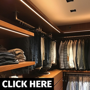 Coconut Grove Miami Custom LED Closet Lighting