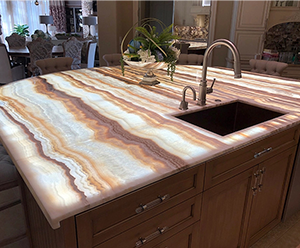 Georgia LED Panel Back Light Honey Onyx Project