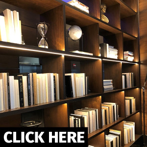 Chicago, IL Custom Linear LED Bookshelf Lighting