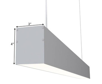 2ft | LVLBP34 Linear Pendant Direct/Indirect LED Fixture