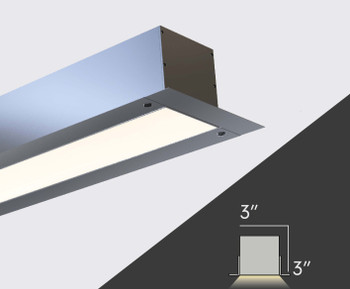 6ft | 3 Inch "Plaster-In" Recessed Linear Lighting