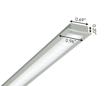 7ft-8ft | 1/2 Inch Recessed LED Bar "C" for Cabinets
