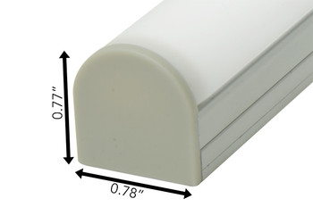 Aluminum Profile "S1" 2 Piece Profile 78" Long Aluminum Profile "S1" 2 Piece Profile 78" Long