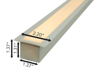 Aluminum Profile "Y" 94in 8 ft 1" High-Output Recessed Linear LED Housing Aluminum Profile "Y" 94in 8 ft 1" High-Output Recessed Linear LED Housing
