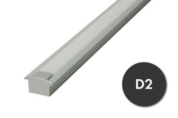 til etiket markør LED Aluminum Profile N for Recess Flush mount linear LED strip lighting in  tiled floors, kitchen and bathrooms.