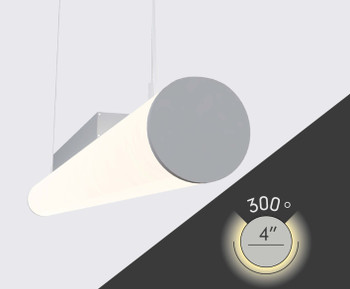 8ft | LVLBR4 Round Pendant Linear LED Light