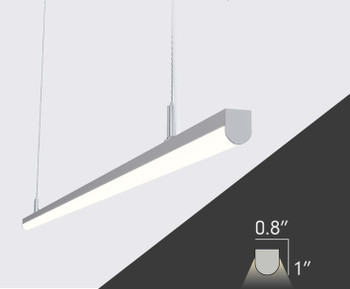 4ft | LVLBP2 Rounded Pendant Linear LED Light