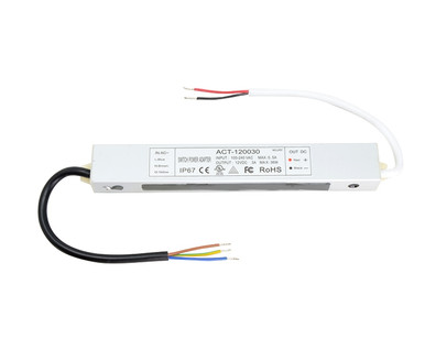 12V 72W UL Listed Waterproof LED Driver Power Supply for LED Strip Lighting