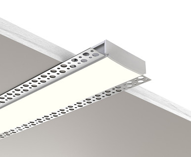 GlowbackLED 2 Inch Shallow Trimless Plaster In Recess Mount Linear ...