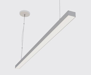 4ft 2" x 1.3" Compact Suspended Linear High Output LED Light Fixture