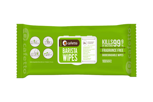 CAFETTO BARISTA WIPES - 100 PACK