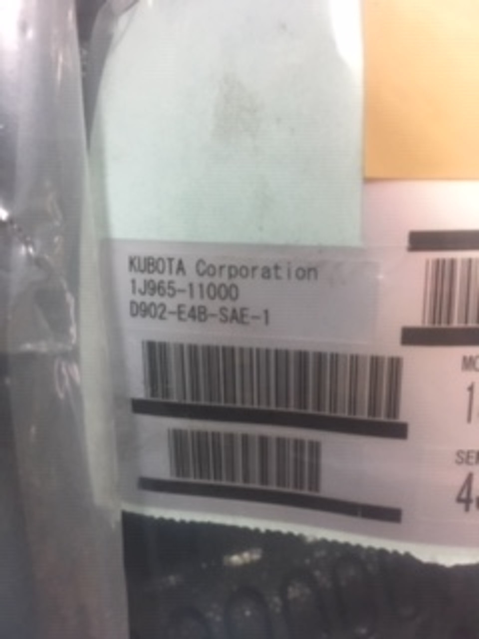 D902-E4B Kubota Complete Engine