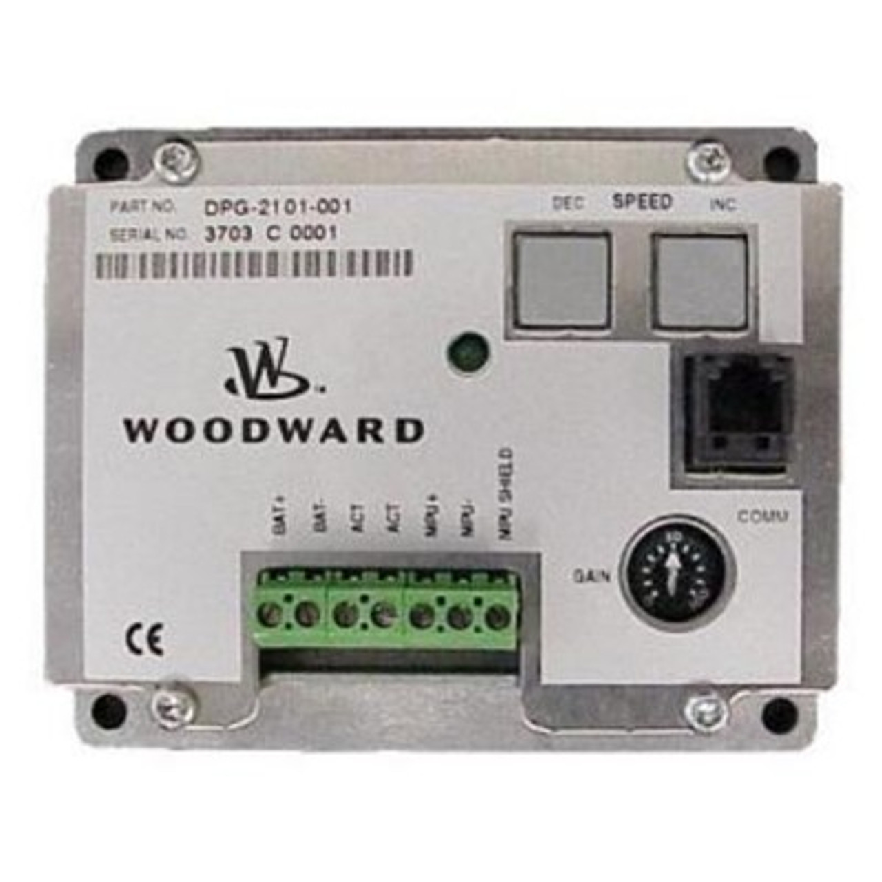 Woodward DPG-2101-002, Speed Controller, MPU Speed Sensing