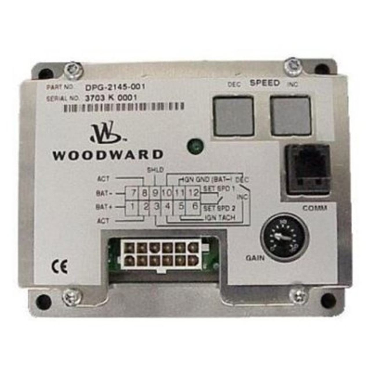 Woodward DPG-2145-002, Speed Controller Ign Speed Sensing