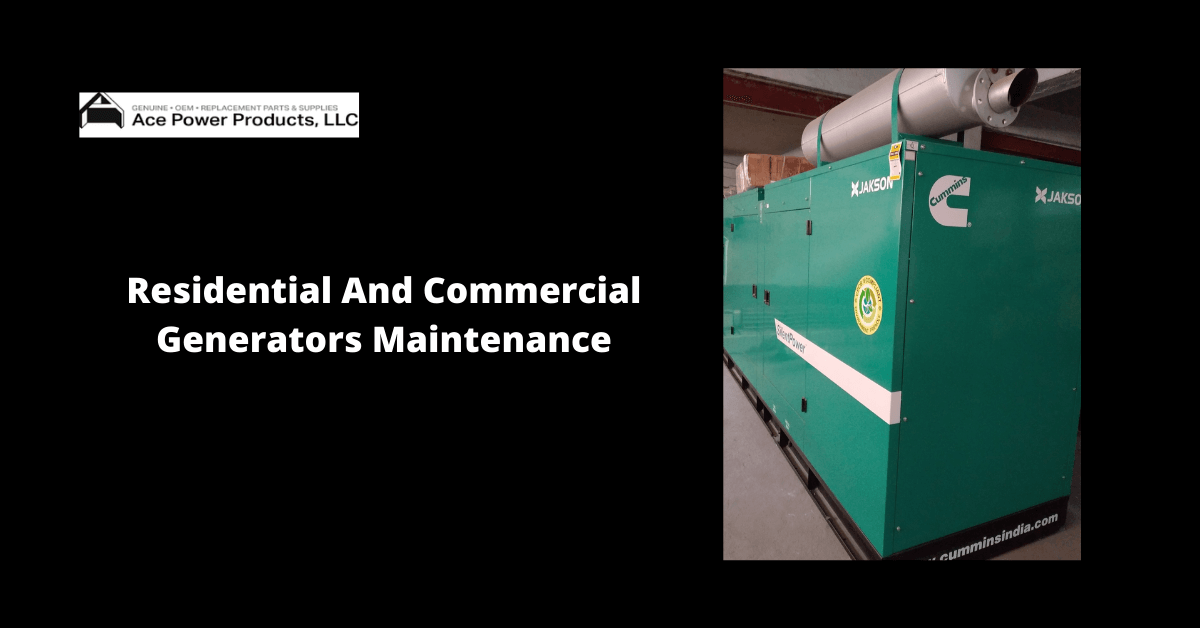Residential And Commercial Generators Maintenance Checklist!