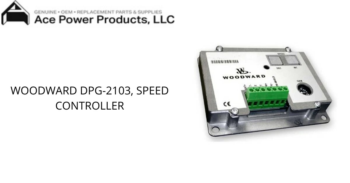 What Does The Woodward Speed Control Do Exactly?