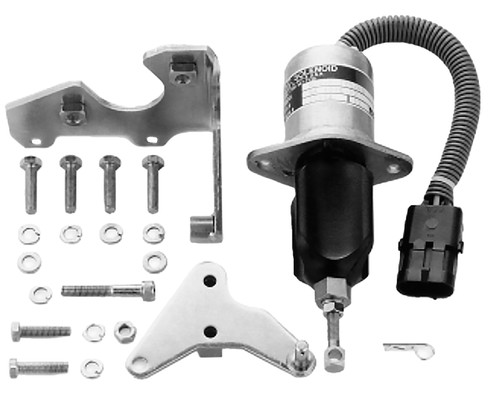 FUEL SHUT DOWN SOLENOID,  3934974 CUMMINS, Woodward SA4026-12, SA4124-12, 1752ES 12VDC