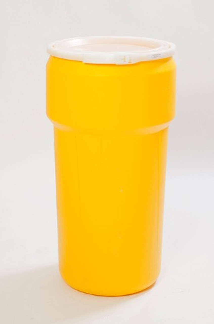 2 Gallon Yellow HDPE Open Head Pail