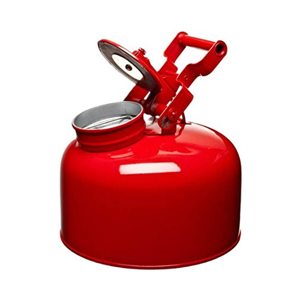 EAGLE 2.5 Gallon Metal Disposal Safety Can, Flame Arrester, Galvanized