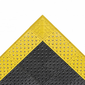 NOTRAX Raised Interlocking Drainage Mat Cushion-Lok™ 30X72" B/Y - 520S3072BY