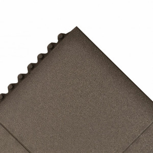 NOTRAX Cushion-Ease® Solid Interlocking Anti-Fatigue Mat 3X3 Black - 556S0033BL