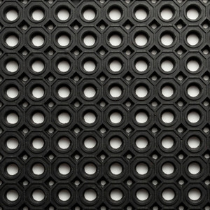 NOTRAX Drainage Entrance Mat Oct-O-Flex™ 3X5 Black