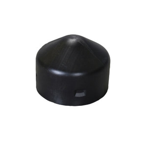 EAGLE 5" Outside Diameter, 4" Round Plastic Post Cap, Black - 1749 EAGLE 5" Outside Diameter, 4" Round Plastic Post Cap, Black - 1749