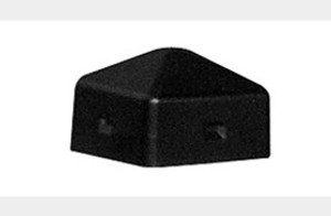 EAGLE 5-1/4" Outside Diameter, 5" Square Plastic Post Cap, Black - 1759 EAGLE 5-1/4" Outside Diameter, 5" Square Plastic Post Cap, Black - 1759