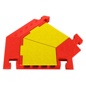 CHECKERS 45 Degree Right Turn for CP4X125-Y/O, 4-Channel Cable Protector Linebacker® - CPT4X125-R-Y/O CHECKERS 45 Degree Right Turn for CP4X125-Y/O, 4-Channel Cable Protector Linebacker® - CPT4X125-R-Y/O