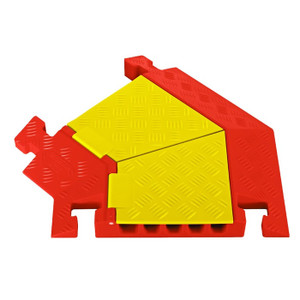 CHECKERS 45 Degree Left Turn for CP5X125-Y/O, 5-Channel Linebacker® Cable Protector - CPT5X125-L-Y/O CHECKERS 45 Degree Left Turn for CP5X125-Y/O, 5-Channel Linebacker® Cable Protector - CPT5X125-L-Y/O