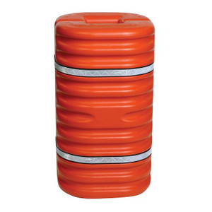 EAGLE Fits 9" Column, Hi-Visibility Column Protector with Reflective Straps, Orange - 1709OR EAGLE Fits 9" Column, Hi-Visibility Column Protector with Reflective Straps, Orange - 1709OR