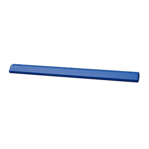 EAGLE 8"W x 72"L x 4"H, Plastic Protective Parking Stop, Anchor Kit with 3 spikes, Blue - 1790B