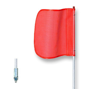 CHECKERS General-Purpose 12' Non-Lighted Warning Whip w/ Threaded Hex Base 12" Orange Plain Flag CHECKERS General-Purpose 12' Non-Lighted Warning Whip w/ Threaded Hex Base 12" Orange Plain Flag