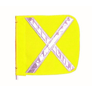 CHECKERS 12" Replacement Flag for Warning Whips with White Reflective X - FS9025-Y