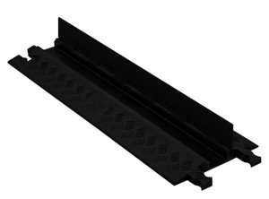 CHECKERS 1-Channel Low-Profile Guard Dog® Cable Protector for .75" Lines, Black Lid/Black Base - GD1X75-ST-B/B