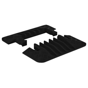 CHECKERS End Caps for GD5X125, 5-Channel Guard Dog® Cable Protector -GDEC5X125-B